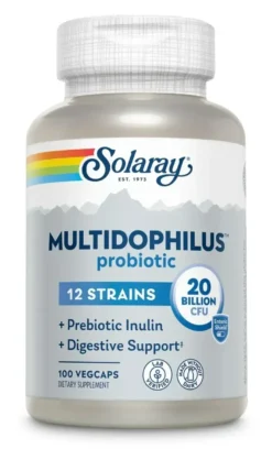 Solaray Multidophilus Probiotic 12 Capsules (100 vegetarische capsules)