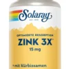 Solaray Zink 3-voudig 15mg Capsules (100 capsules)