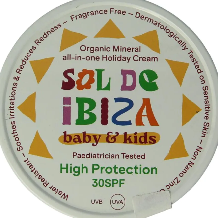Sol De Ibiza Beschermende Creme Baby&Kids Spf30 Bio (100 gr)