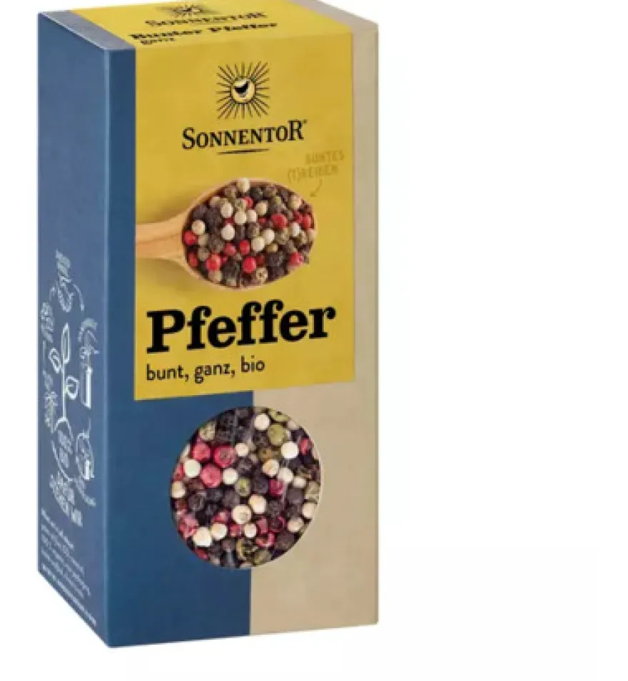 Sonnentor Peperkorrels Gemengd Bio (50 gr)