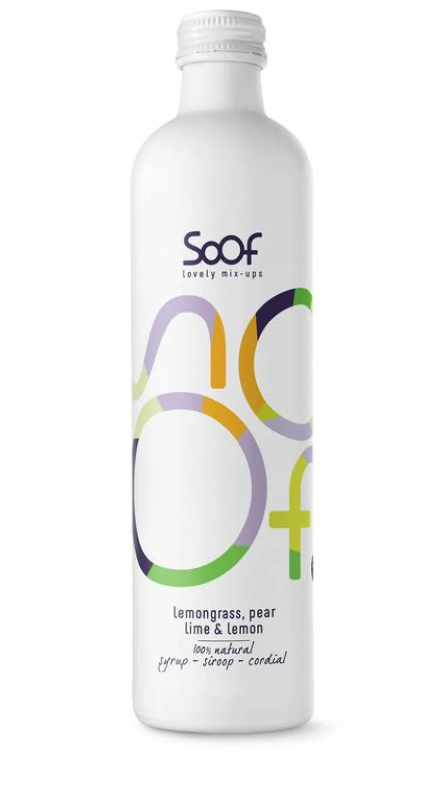Soof Siroop Citroengras, Peer, Limoen & Citroen (340 ml)