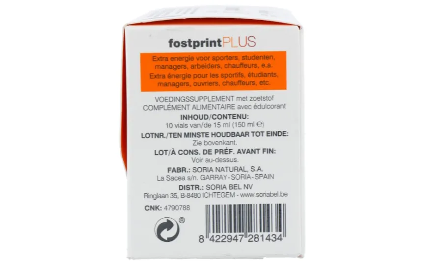 Soria Natural Fostprint Plus met Ginseng (150 ml)