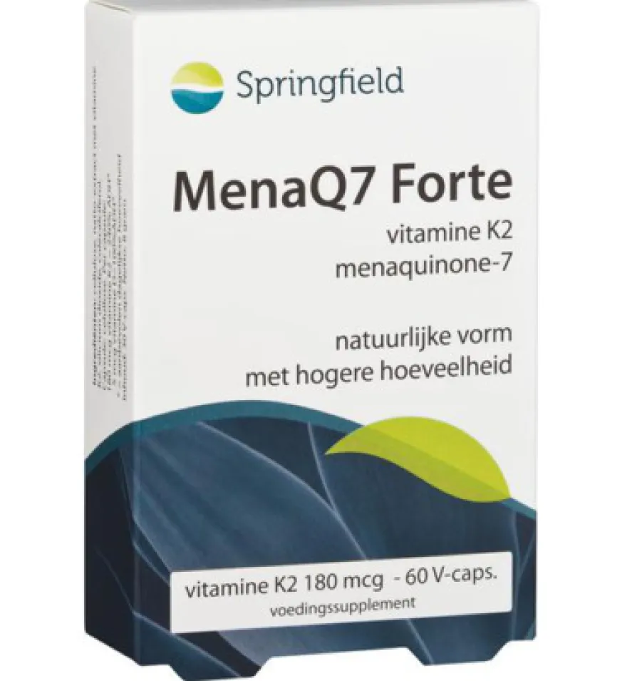Springfield MenaQ7 Forte vitamine K2 180 mcg (60 vega capsules)