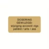 Spruyt Hillen Sticker Dosering Gewijzigd (1000 stuks)