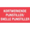 Spruyt Hillen Sticker Kortwerkende Pijnstiller (1000 stuks)