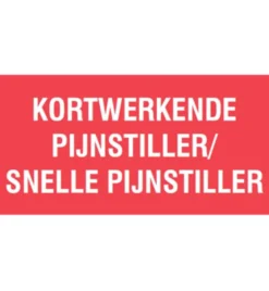 Spruyt Hillen Sticker Kortwerkende Pijnstiller (1000 stuks)