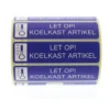 Spruyt Hillen Sticker Let Op Koelkast Artikel (500 stuks)