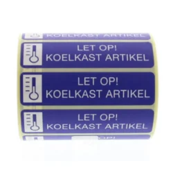 Spruyt Hillen Sticker Let Op Koelkast Artikel (500 stuks)