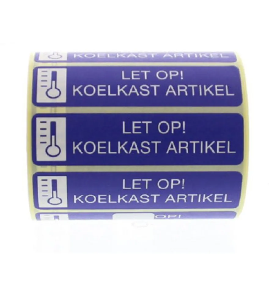 Spruyt Hillen Sticker Let Op Koelkast Artikel (500 stuks)