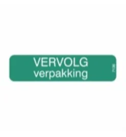 Spruyt Hillen Sticker Vervolg Verpakking (1000 stuks)