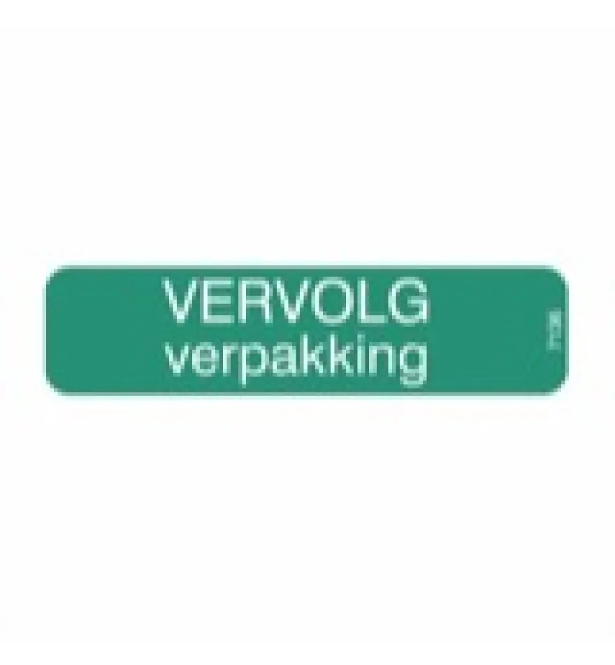 Spruyt Hillen Sticker Vervolg Verpakking (1000 stuks)