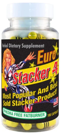 Stacker 4 Ephedra Vrij Capsules (100 stuks)