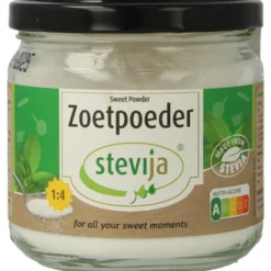 Stevija Zoetpoeder – Pot Stevia (180 gr)