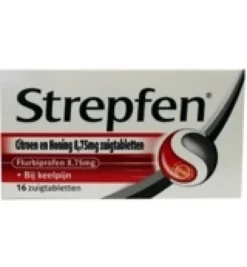Strepfen Citroen & honing (16 zuigtabletten)