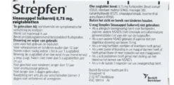 Strepfen Flurbiprofen 8,75mg sinaasappel Suikervrij (8 zuigtabletten)
