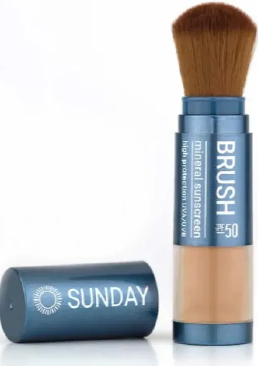 Sunday Brush Mineral Sunscreen Powder SPF50 – Medium (6 gr)