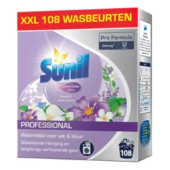 Sunil Professional Poederwasmiddel XXL Lavendel Chinese Bloesem 108 Wasbeurten (7560 gr)