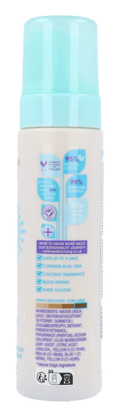 Sunkissed Self Tan Mousse Ultra Dark (200 ml)