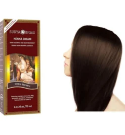 Surya Brasil Henna Haarverf Creme Donker Bruin (70 ml)