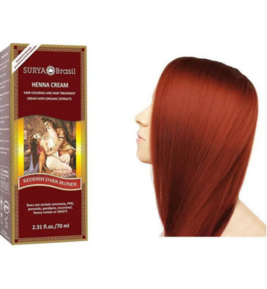 Surya Brasil Henna Haarverf Creme Reddish Dark Blonde (70 ml)