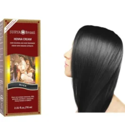 Surya Brasil Henna Haarverf Creme Zwart (70 ml)
