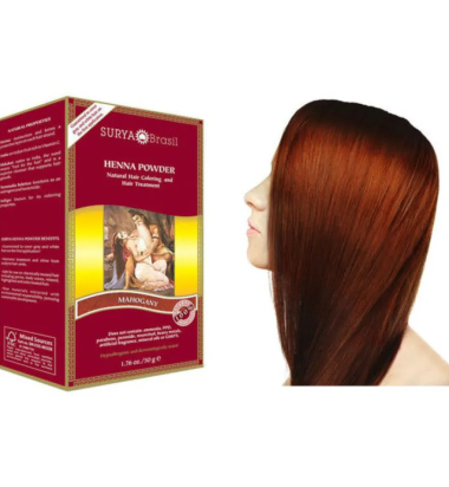 Surya Brasil Henna Haarverf Poeder Mahogany (50 gr)