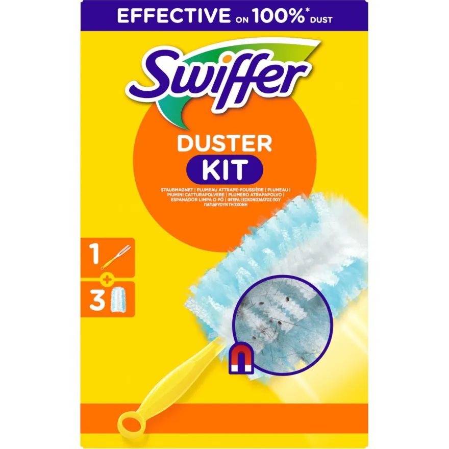 Swiffer Duster Stof-Wis Systeem Starterkit +3 Navullingen (1 stuk)