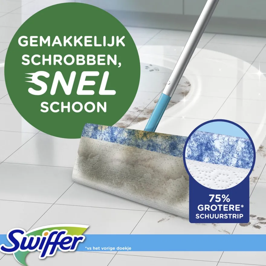 Swiffer Sweeper Wet Kit + Navulling (1 set)