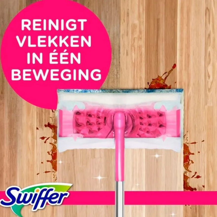 Swiffer Vloerdoekjes Nat Pink Blossom (24 stuks)