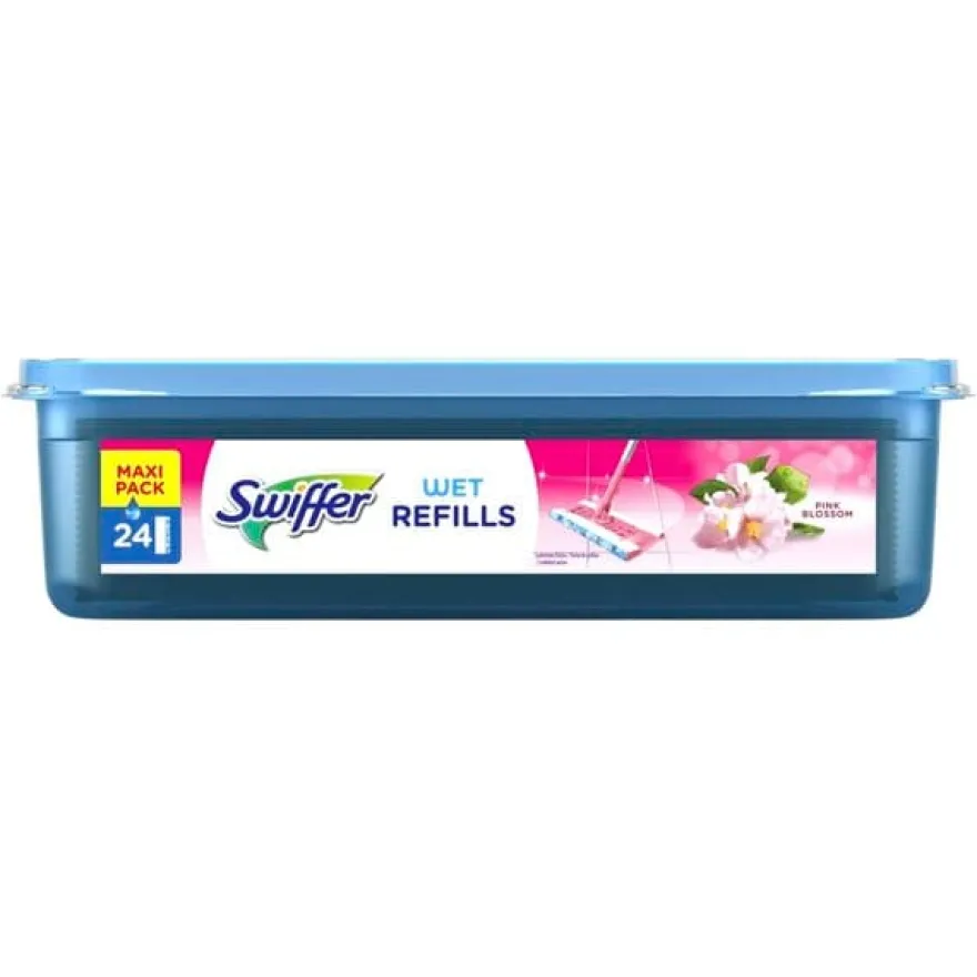 Swiffer Vloerdoekjes Nat Pink Blossom (24 stuks)