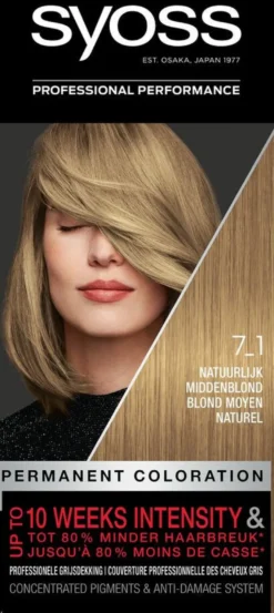 Syoss Color 7-1 Natuurlijk Midden Blond (1 stuk)