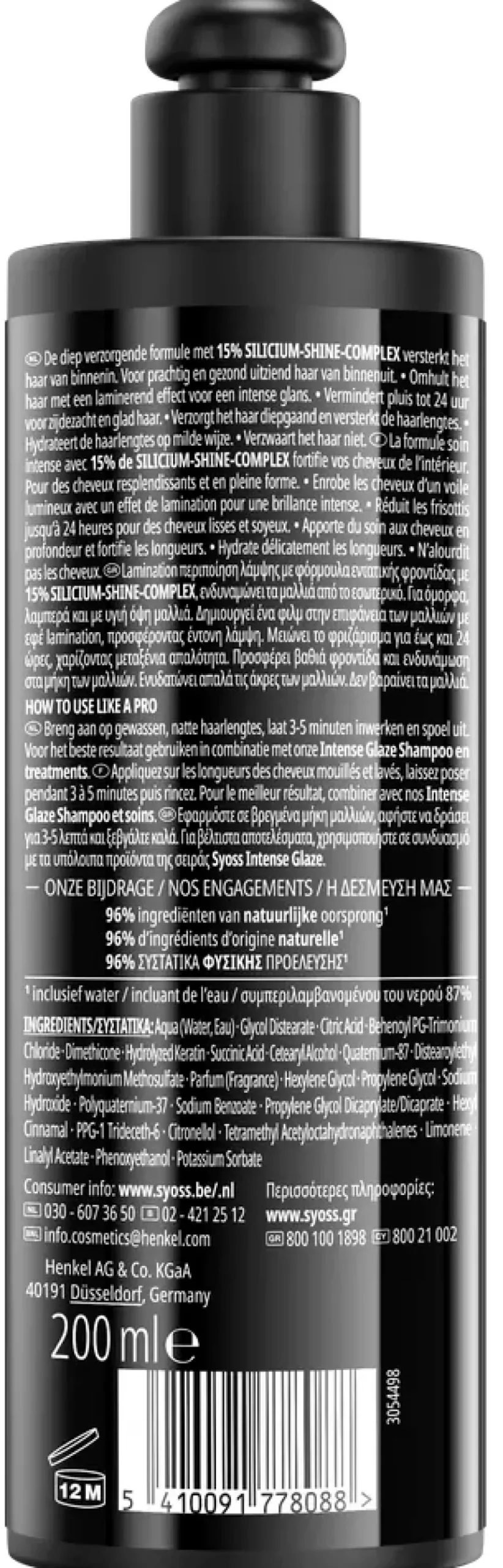 Syoss Intense Glaze Haarbehandeling (200 ml)