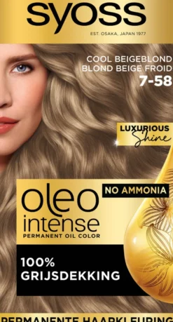 Syoss Oleo 7-58 Cool Beige Blond (1 stuk)