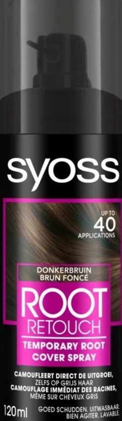 Syoss Uitgroeispray Donkerbruin (120 ml)