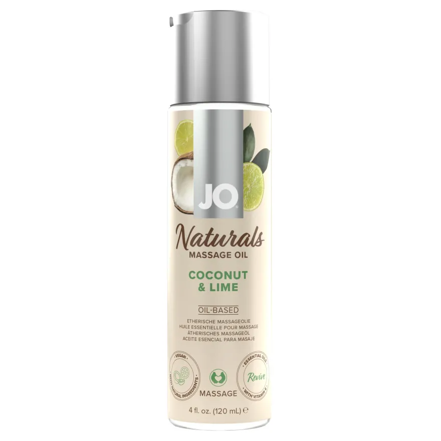 System JO – Naturals Massage Oil Coconut & Lime Transparant (120 ml)