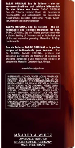 Tabac Eau De Toilette Natural Spray (100 ml)