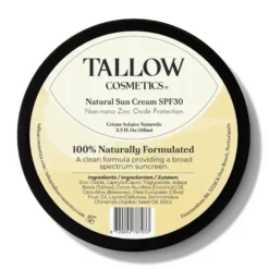 Tallow Cosmetics Natural Sun Cream SPF30 (100 gr)
