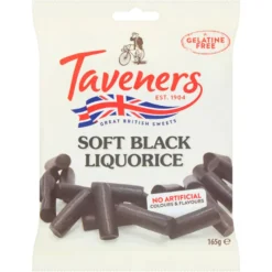 Taveners Black Soft Eating Liquorice (165 gr)