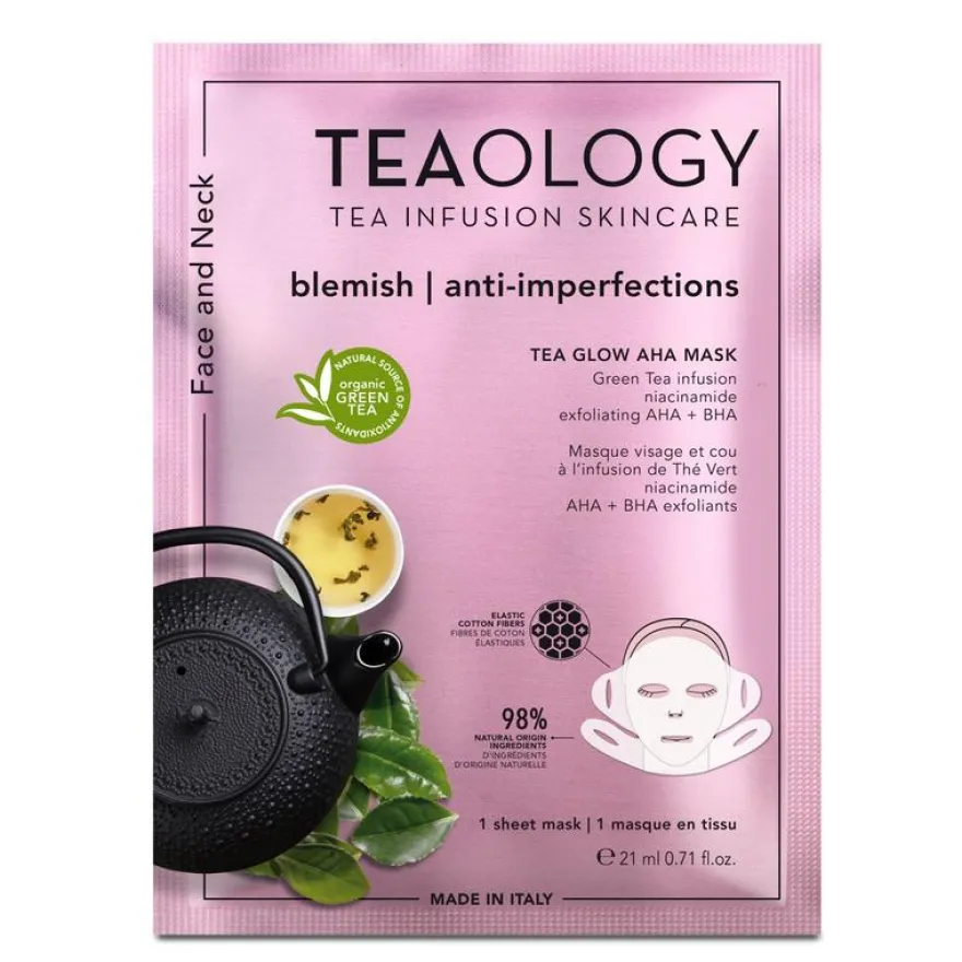 Teaology Tea Glow Aha Mask Purifying (1 stuk)