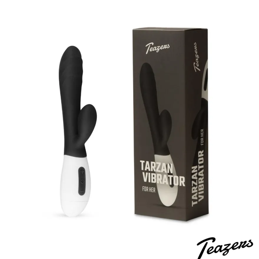 Teazers Tarzan Vibrator – Zwart (1 stuk)