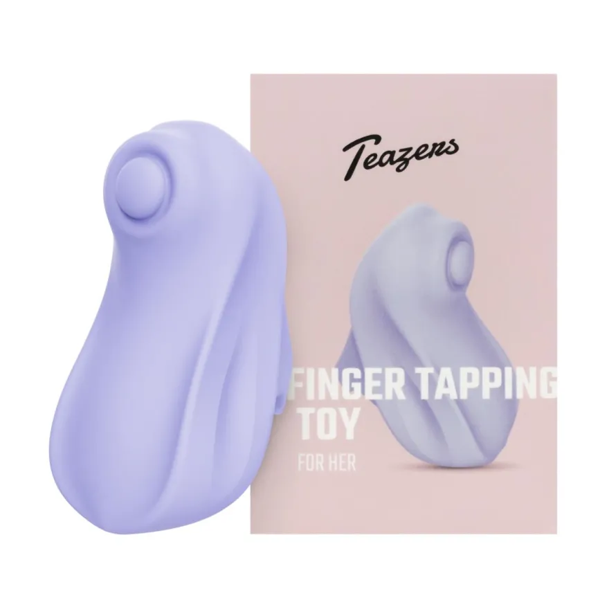 Teazers Vinger Vibrator Tikkende Stimulator Paars (1 stuk)