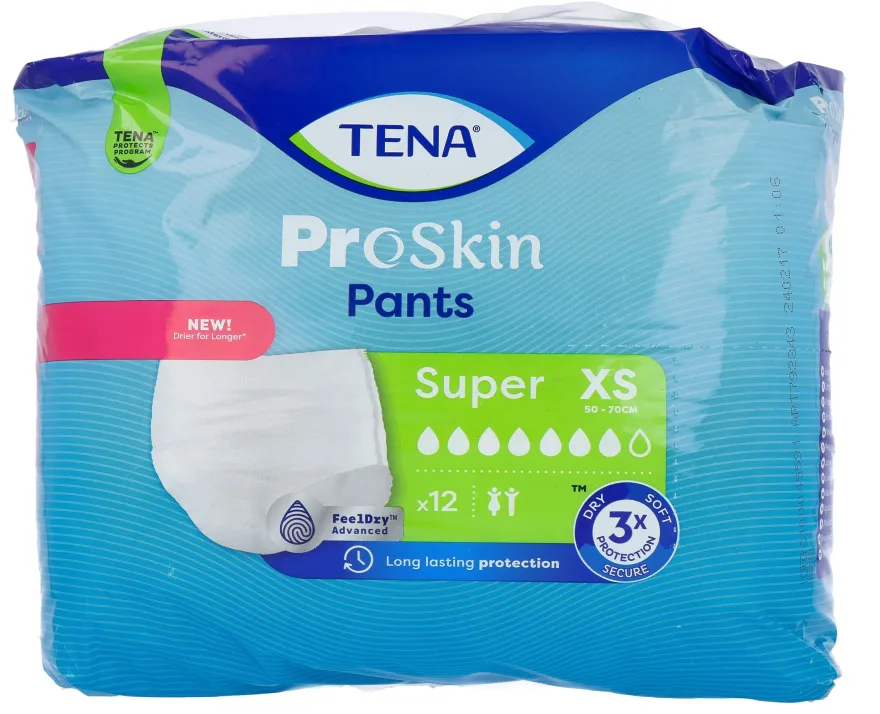 TENA ProSkin Pants Super XS (12 stuks)