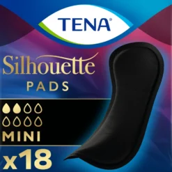 Tena Silhouette noir mini pad (18 stuks)
