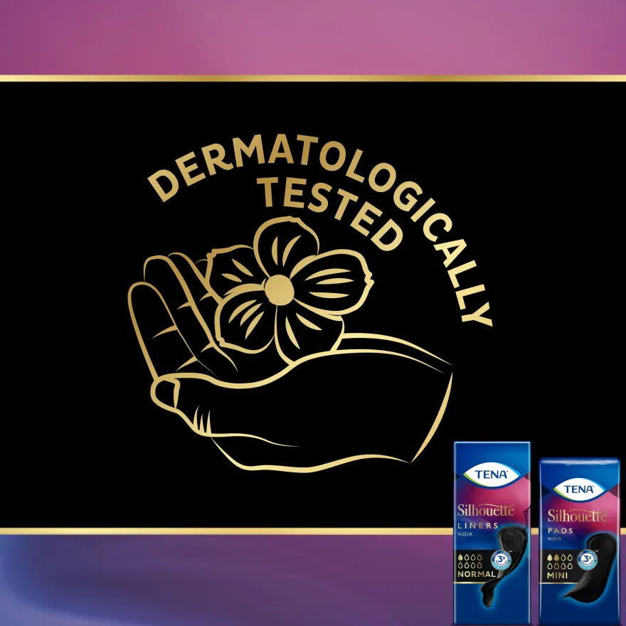 Tena Silhouette noir mini pad (18 stuks)