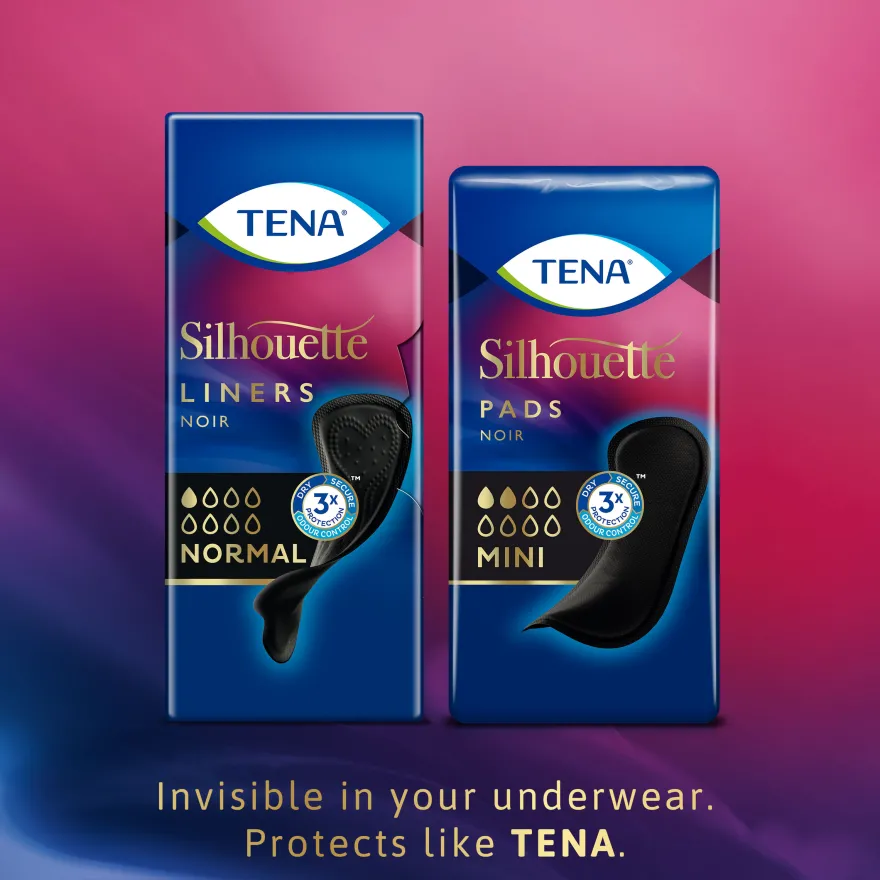 Tena Silhouette noir mini pad (18 stuks)