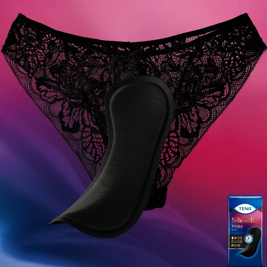 Tena Silhouette noir mini pad (18 stuks)