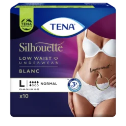 Tena Silhouette Plus Blanc – Lage Taille L (10 stuks)