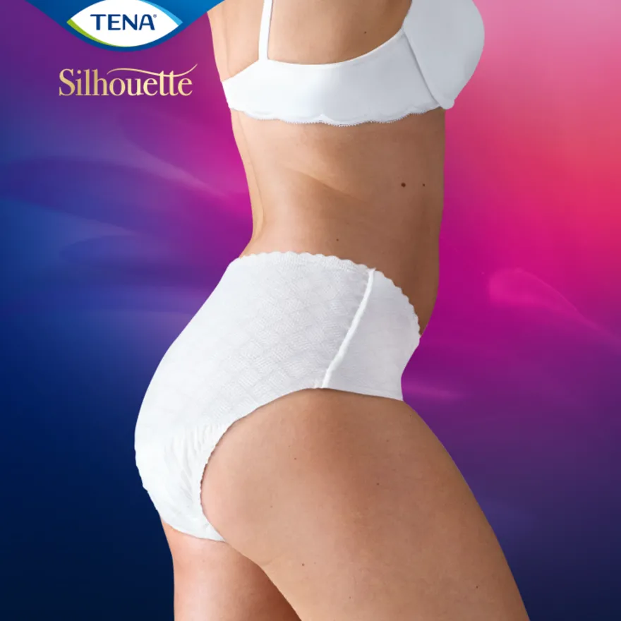 Tena Silhouette Plus Blanc – Lage Taille L (10 stuks)