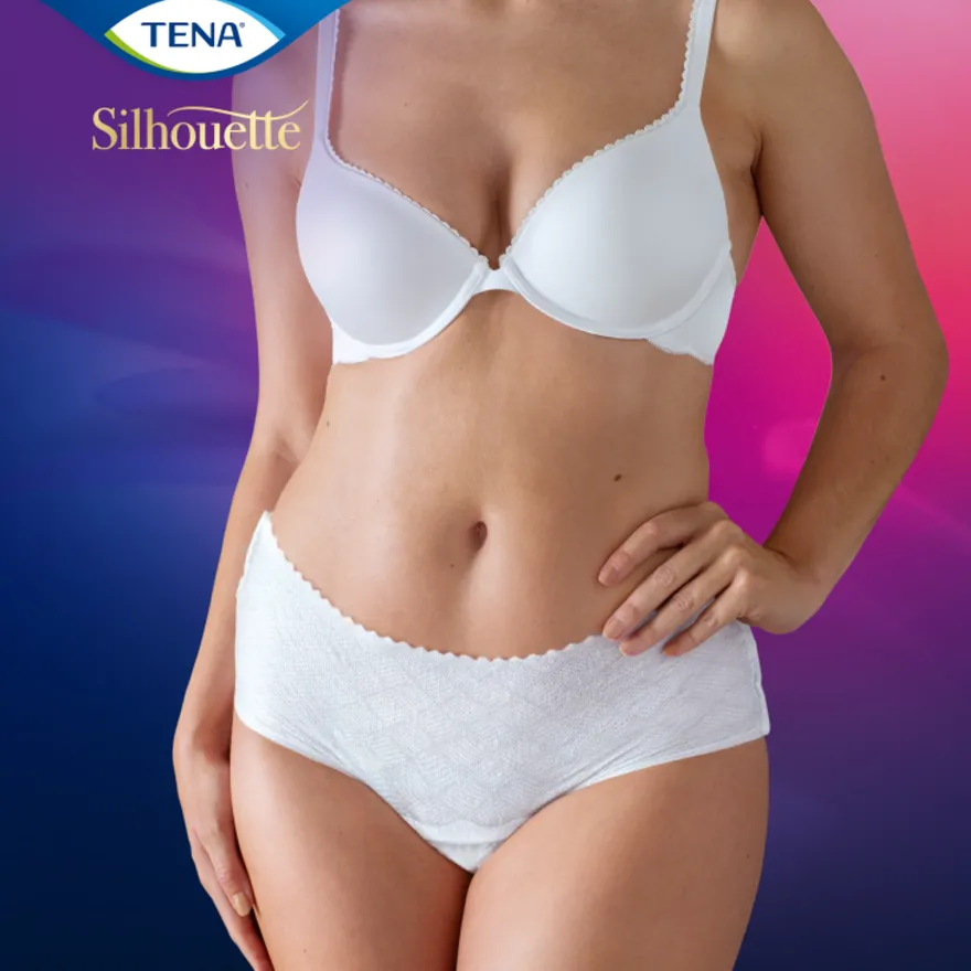 Tena Silhouette Plus Blanc – Lage Taille L (10 stuks)