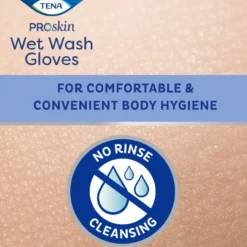 Tena Wet gloves cleans & care lotion no perfume (5 stuks)